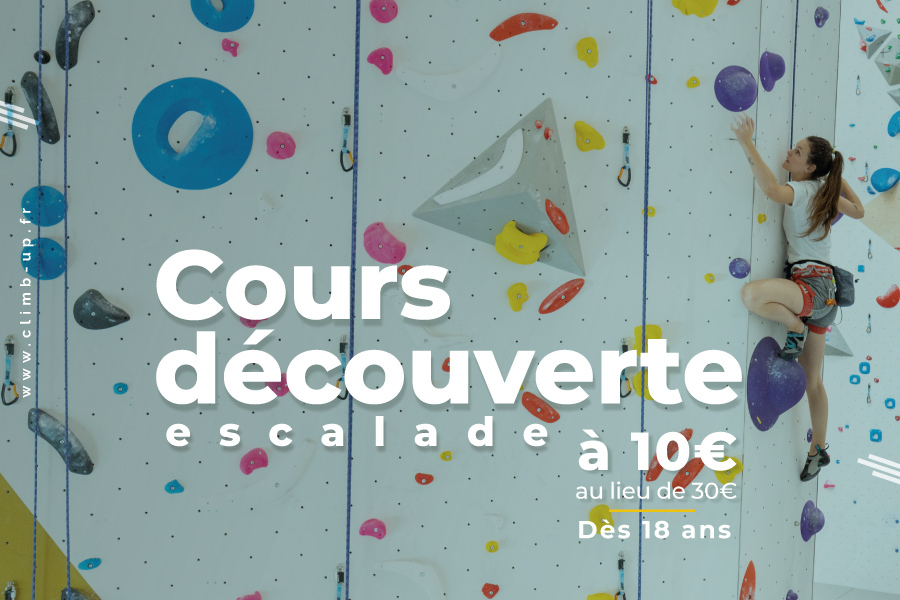 Cours découverte escalade 10€ à Cergy