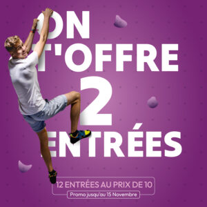 Climb Up Cergy : 12 entrées au prix de 10