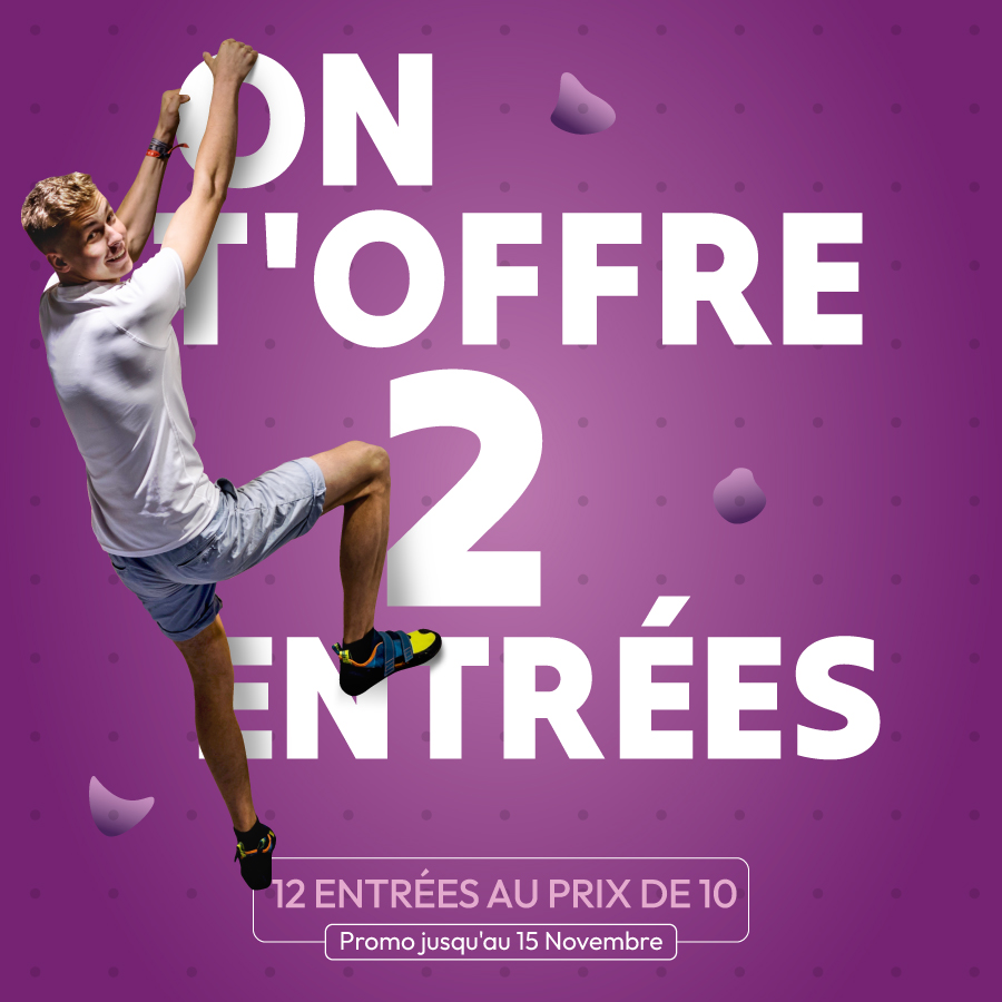 Climb Up Cergy : 12 entrées au prix de 10